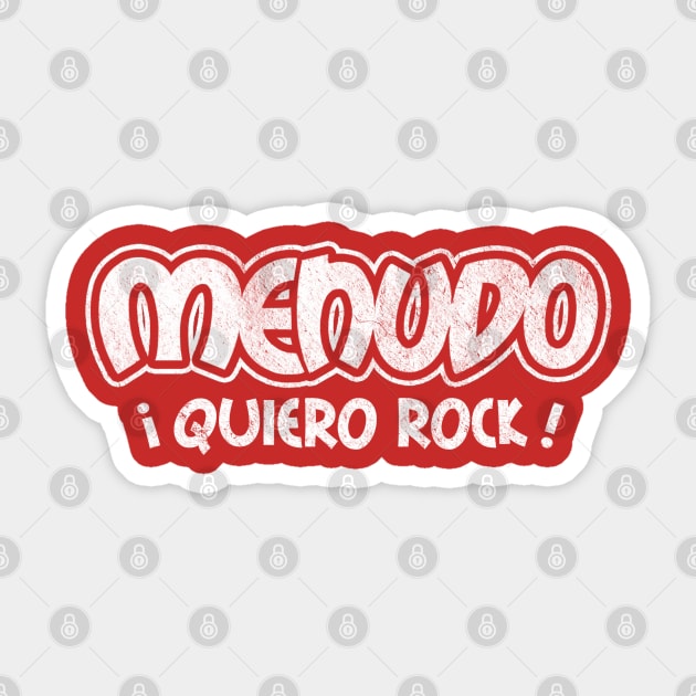 Quiero Rock White Sticker by hitman514